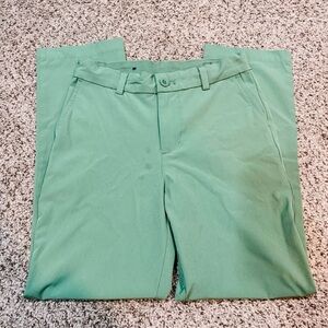 Vineyard Vines Boys Green adjustable waist Tech Pants Size 10